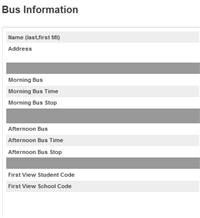 Parent Portal Bus Info Image
